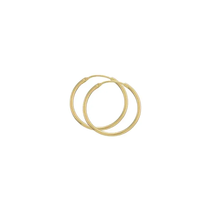 25 mm BNH creoler i 14 karat guld