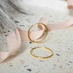 25 mm BNH creoler i 14 karat guld