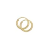 13 mm BNH creoler i 14 karat guld