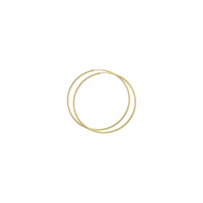 57 mm BNH creoler i 14 karat guld