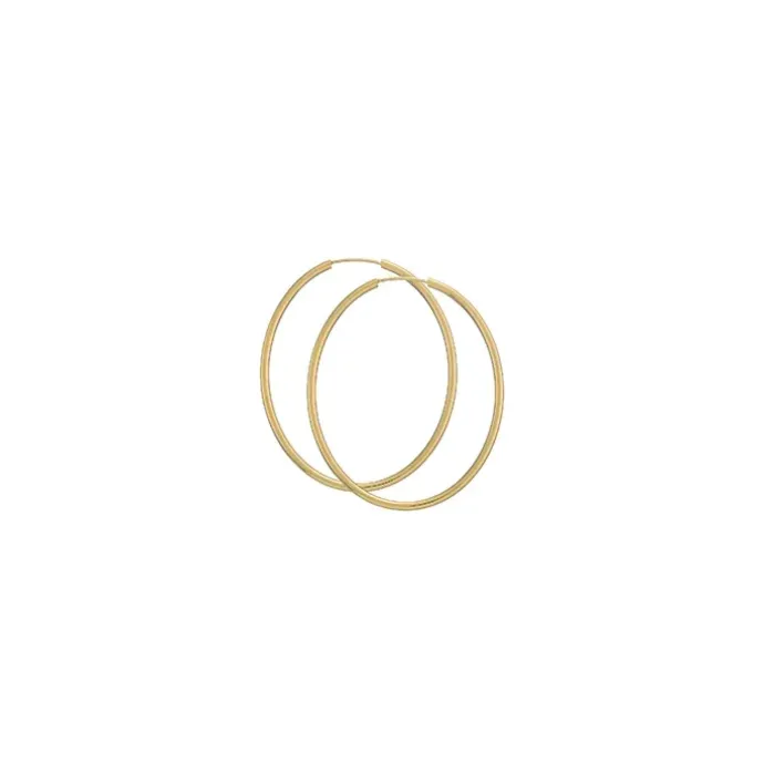 50 mm BNH creoler i 14 karat guld