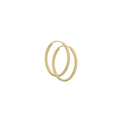28 mm BNH creoler i 8 karat guld