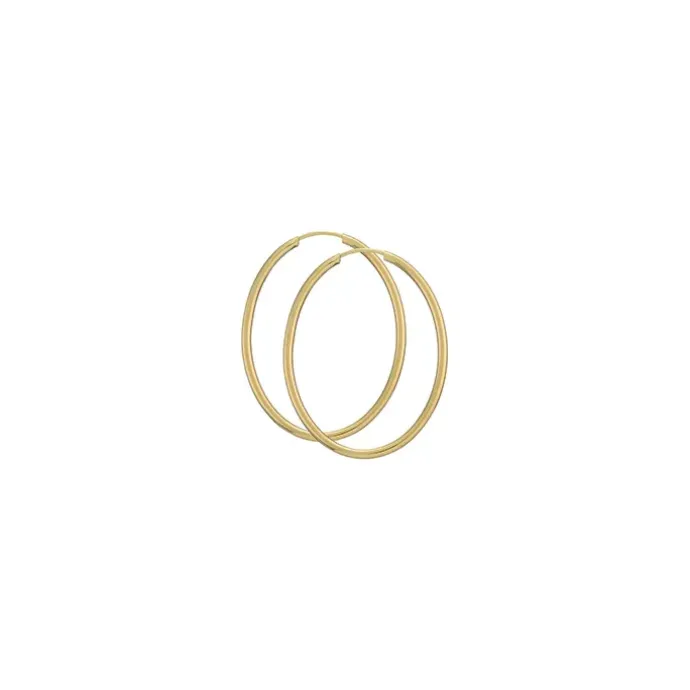 40 mm BNH creoler i 8 karat guld