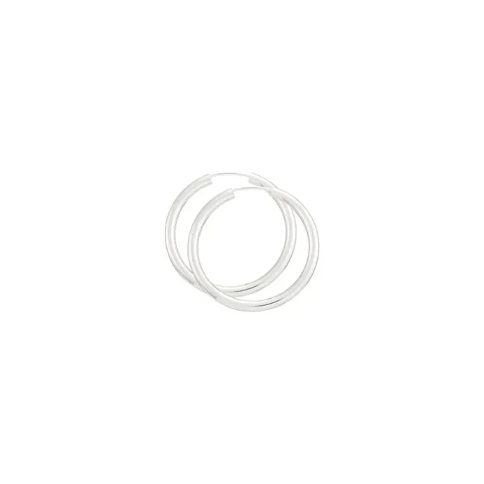 30 mm BNH creoler i sølv