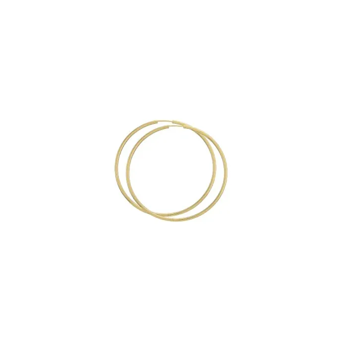 60 mm BNH Creoler øreringe i 14 karat guld