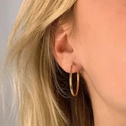 30 mm BNH Creoler øreringe i 14 karat guld
