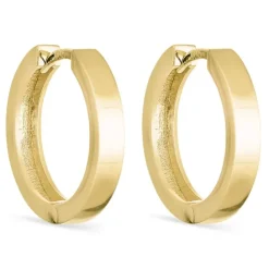 16 mm creoler i 14 karat guld