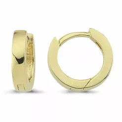 11 mm creoler i 8 karat guld