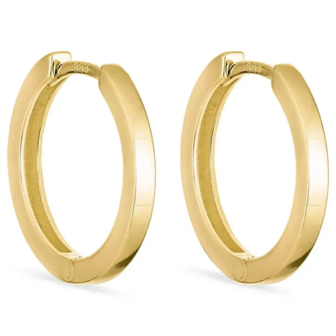 16 mm creoler i 8 karat guld