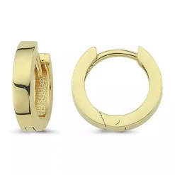 14 mm creoler i 8 karat guld