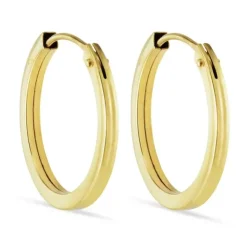 15 mm creoler i 8 karat guld