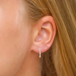 13,5 mm creoler i sølv