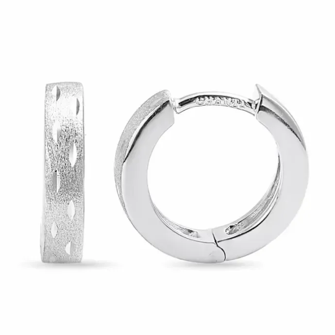 13,5 mm creoler i sølv