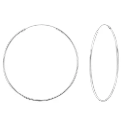 60 mm creoler i sølv