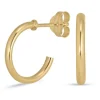 12,5 mm halvcreoler i 8 karat guld
