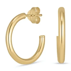 16 mm halvcreoler i 8 karat guld