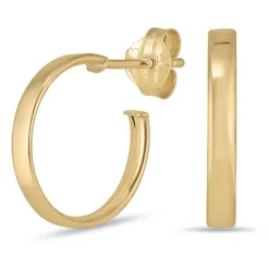 13 mm halvcreoler i 8 karat guld