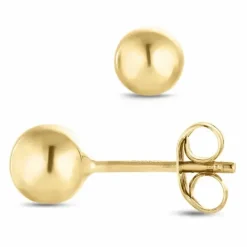 5 mm kugle øreringe i 9 karat guld