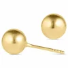 6 mm kugle øreringe i 9 karat guld