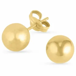 7 mm kugle øreringe i 9 karat guld