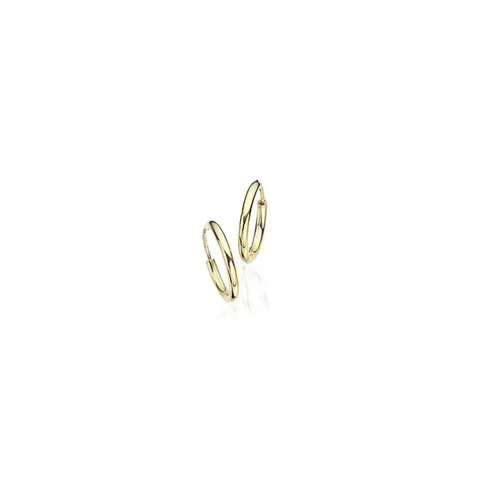 15 mm scrouples creoler i 8 karat guld