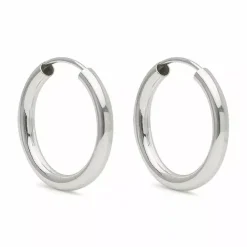 20 mm Scrouples creoler i sølv