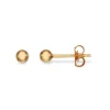 3 mm Scrouples øreringe i 8 karat guld