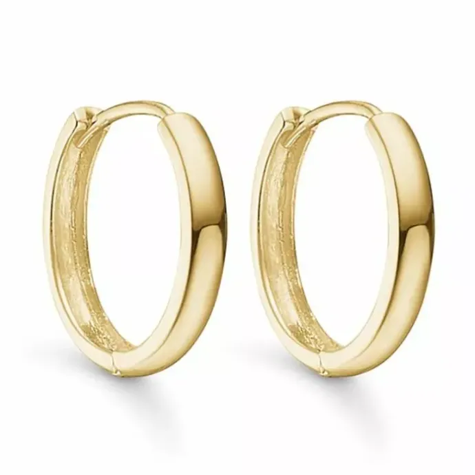 15 mm Støvring Design creoler i 8 karat guld
