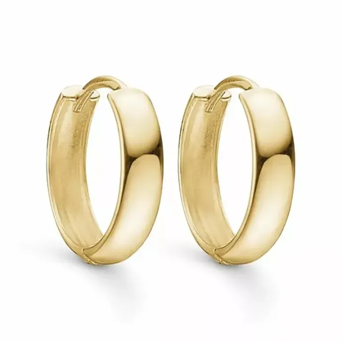 15 mm Støvring Design creoler i 8 karat guld