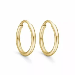 10 mm Støvring Design creoler i 14 karat guld
