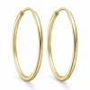25 mm Støvring Design creoler i 14 karat guld
