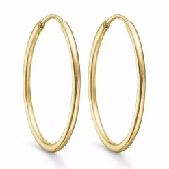 25 mm Støvring Design creoler i 14 karat guld