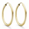 25 mm støvring design creoler i 14 karat guld