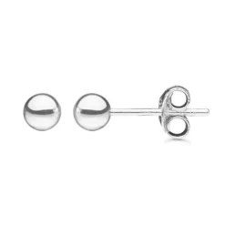 4 mm Støvring Design kugle øreringe i sølv