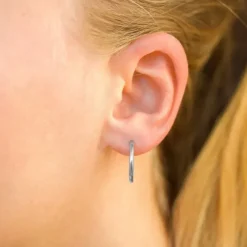 17 mm vandfaste creoler i stål - OCEANA