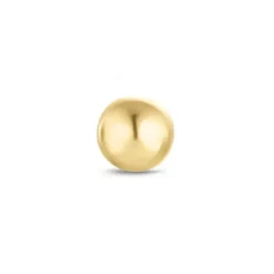 1/2 par 5 mm ørestikker i 14 karat guld