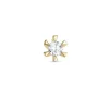 1 x 0,07 ct diamant solitaireørestik i 14 karat guld med diamant