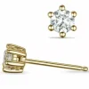 2 x 0,40 ct lab grown diamant solitaireørestikker i 14 karat guld med lab grown diamant