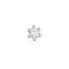 1 x 0,05 ct solitaireørestik i 14 karat hvidguld med diamant