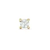 1 x 0,03 ct solitaireørestik i 14 karat guld med diamant