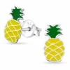 Ananas øreringe i sølv