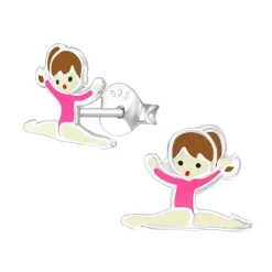 Gymnast ørestikker i sølv