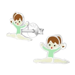 Gymnast ørestikker i sølv