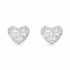 Hjerte ørestikker i sølv