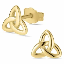 Infinity ørestikker i 8 karat guld