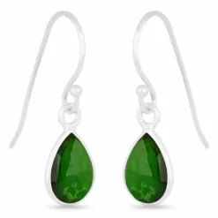 Lange dråbe øreringe i sølv